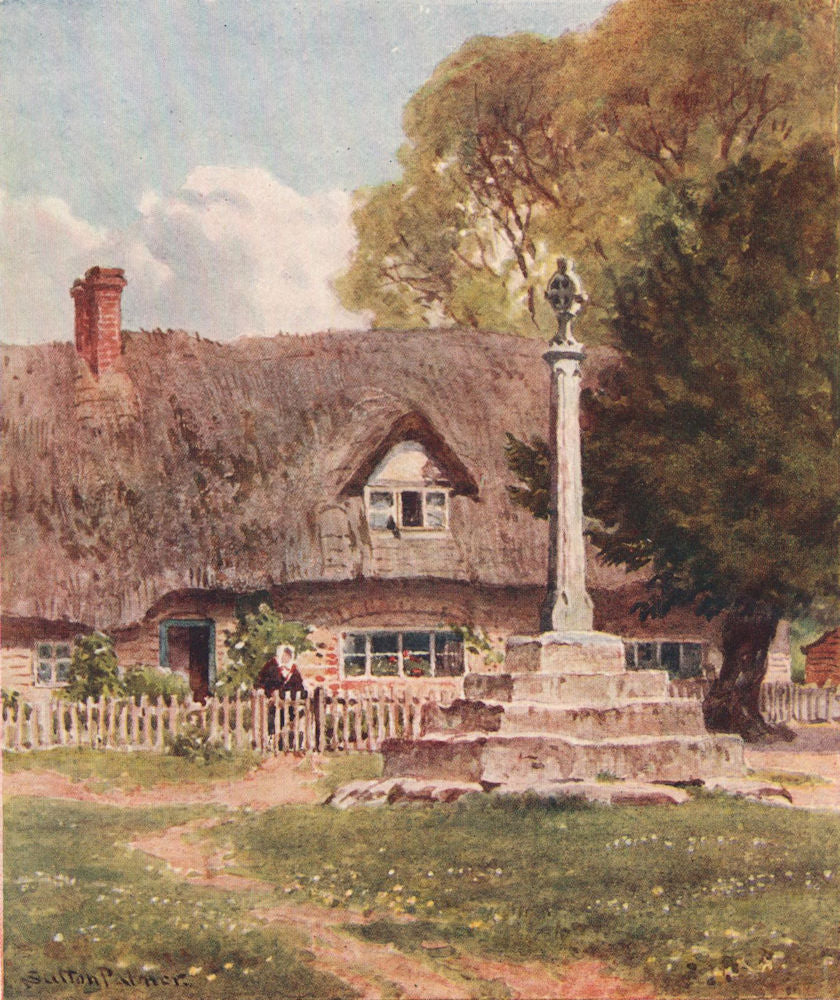 In a Berkshire Village, Berkshire, by Harold Sutton Palmer 1929 print